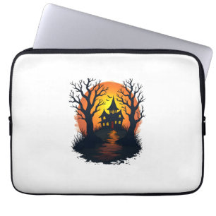 Housse Pour Ordinateur Portable Forêt hantée � T-shirt de la nature d'Halloween ef