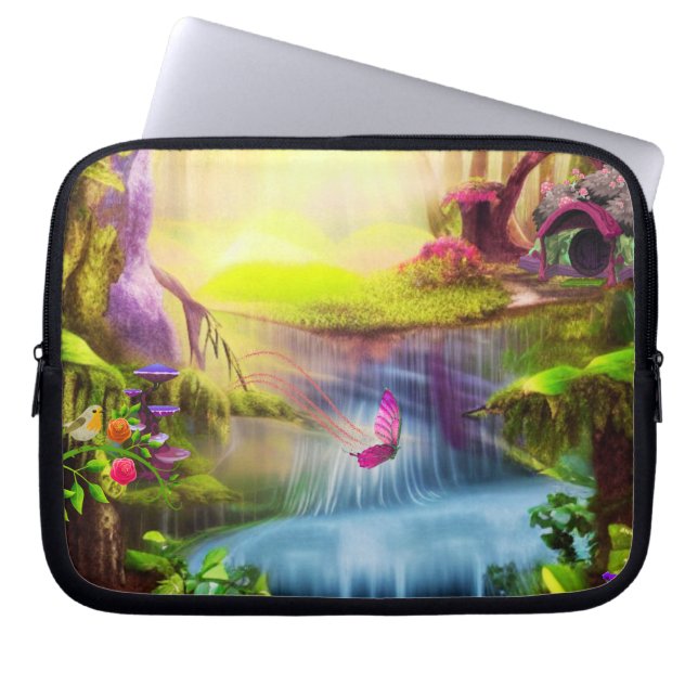Housse Pour Ordinateur Portable Forêt Imaginaire (Devant)