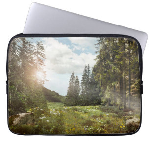 Housse Pour Ordinateur Portable Forêt Sun Peeking Thru