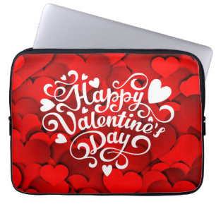 Housse Pour Ordinateur Portable Forme cardiaque Heureuse Sainte-Valentin-23803