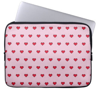 Housse Pour Ordinateur Portable Forme de coeur mignonne pixélisée