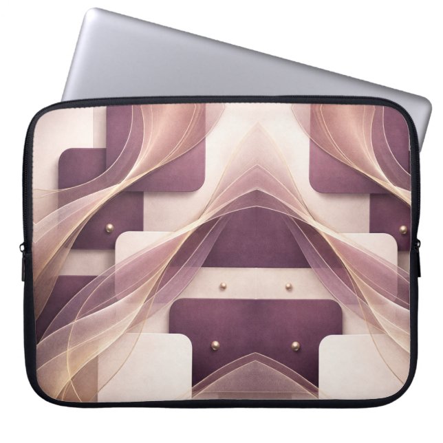 Housse Pour Ordinateur Portable Formes carrées art IA  (Devant)