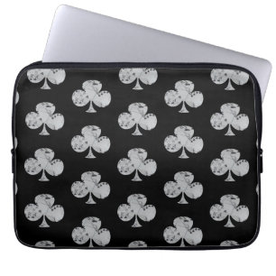 Housse Pour Ordinateur Portable Formes De Clubs De Poker Avec Cartes De Club Inver