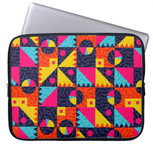 Housse Pour Ordinateur Portable Formes géométriques Abstraites. Illustration color