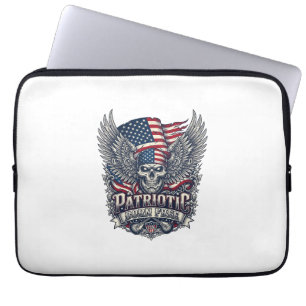 Housse Pour Ordinateur Portable Foulard Patriotique Rocker Old Glory Musique Rock
