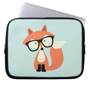Housse Pour Ordinateur Portable Fox rouge de hippie mignon