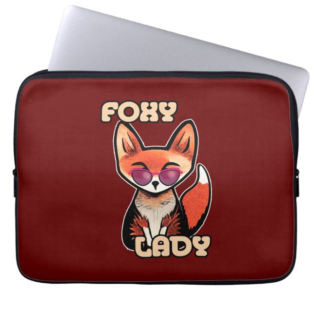 Housse Pour Ordinateur Portable Foxy Lady | Cute Fox (Devant)