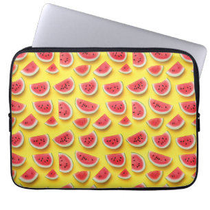 Housse Pour Ordinateur Portable Fraîches de pastèque Motif sur Jaune