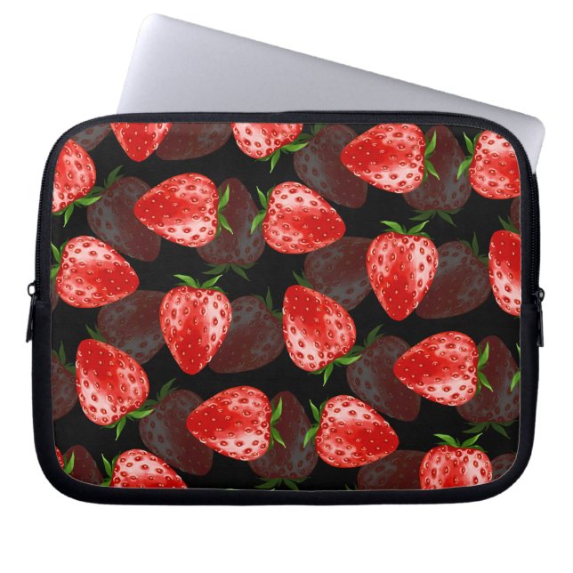 Housse Pour Ordinateur Portable Fraise (Devant)