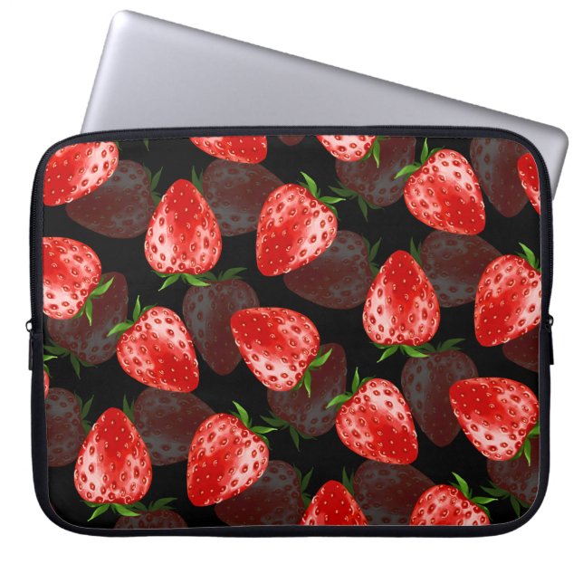 Housse Pour Ordinateur Portable Fraise (Devant)