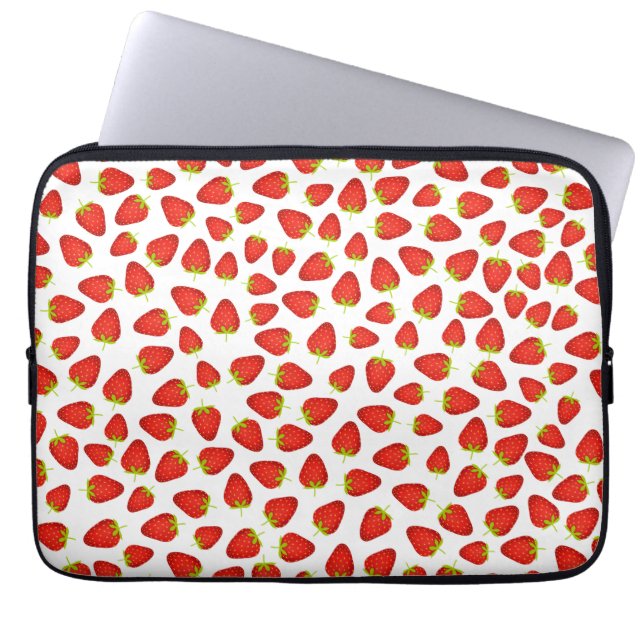 Housse Pour Ordinateur Portable Fraises (Devant)