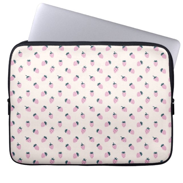 Housse Pour Ordinateur Portable fraises rose (Devant)