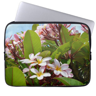 Housse Pour Ordinateur Portable Frangipani rose, Manche Ordinateur Portable