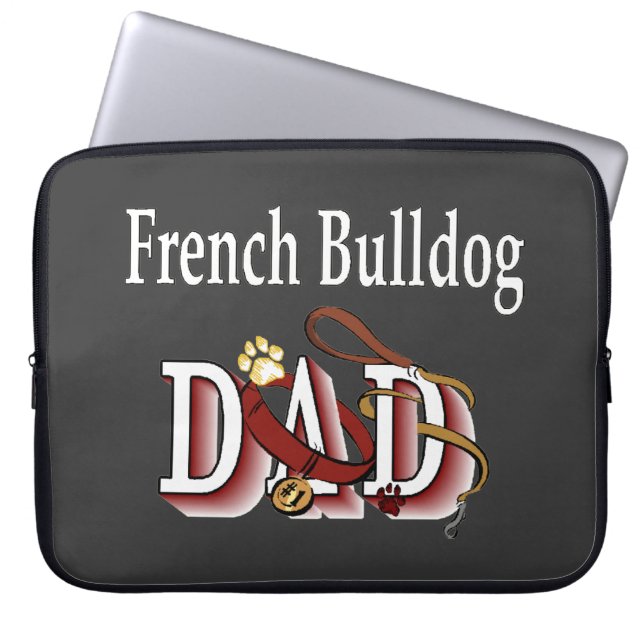 Housse Pour Ordinateur Portable French Bulldog Papa (Devant)