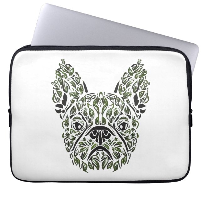 Housse Pour Ordinateur Portable French Puppy Art (Devant)