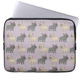 Housse Pour Ordinateur Portable Frenchies, Violet