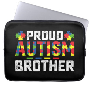 Housse Pour Ordinateur Portable Frère fier de l'autisme Sensibilisation Famille au