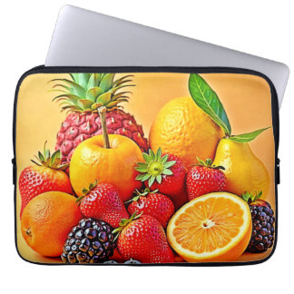 Housse Pour Ordinateur Portable Fresh Bounty: Vibrant Fruit Harvest Design 