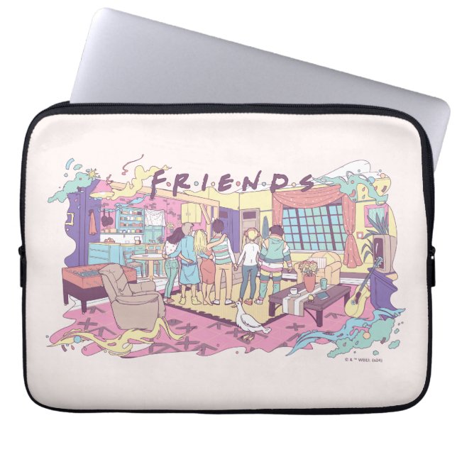 Housse Pour Ordinateur Portable FRIENDS™ | Dessin animé d'appartement (Devant)