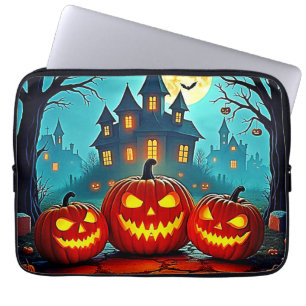 Housse Pour Ordinateur Portable Frissons de maison hantée une nuit effrayante