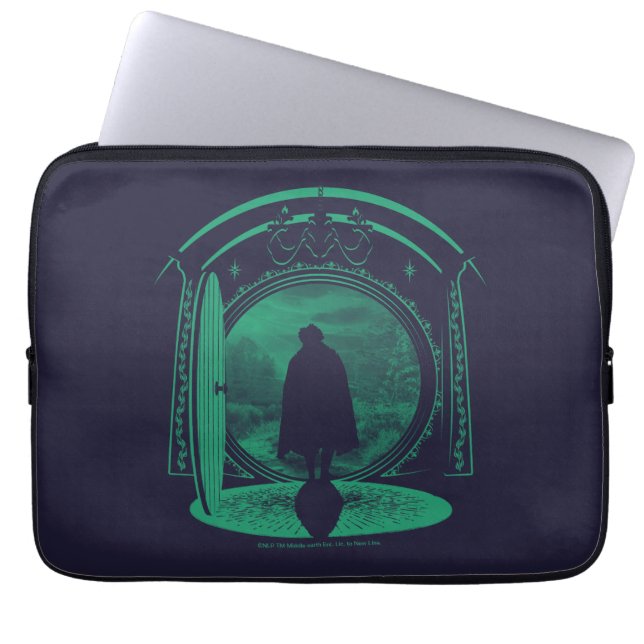 Housse Pour Ordinateur Portable FRODO™ Leaving THE SHIRE™ Silhouette (Devant)
