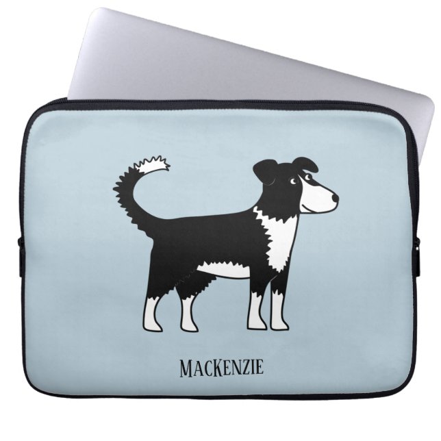 Housse Pour Ordinateur Portable Frontière galloise Collie Sheepdog Personnalisé (Devant)