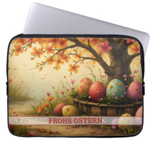 Housse Pour Ordinateur Portable Frühlingsblütenzauber mit Ostéréierpracht