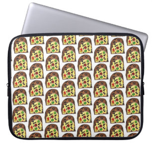 Housse Pour Ordinateur Portable Fruit de Noël Fruit Fruitcake Slice Fêtes Noël