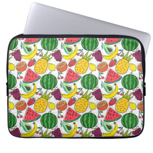 Housse Pour Ordinateur Portable Fruit motif transparent motif de surface de frui