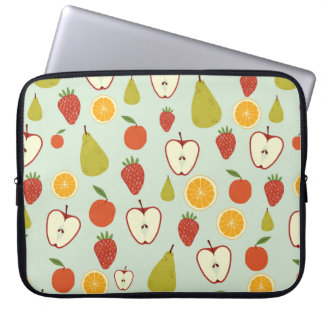 Housse Pour Ordinateur Portable Fruits frais dans un motif extensible sans couture