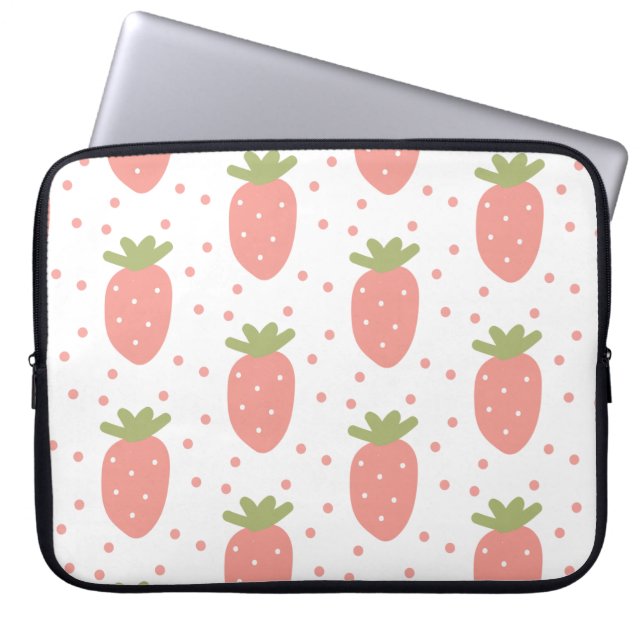 Housse Pour Ordinateur Portable Fruits fraises arrière - plan (Devant)