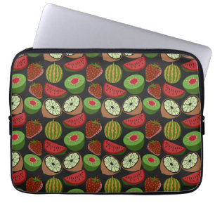 Housse Pour Ordinateur Portable Fruits tropicaux sans soudure motif coloré