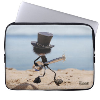 Housse Pour Ordinateur Portable Fubby guitariste avec chapeau look alike Slash.