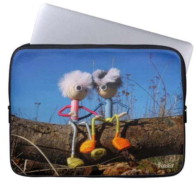Housse Pour Ordinateur Portable Fubby qui est amoureux. (Devant)