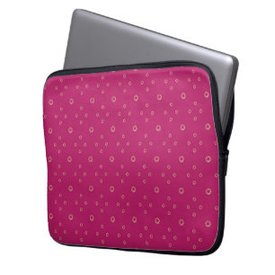 Housse Pour Ordinateur Portable Fuchsia   Zinnia Doré Soleil