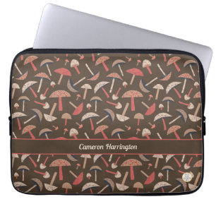 Housse Pour Ordinateur Portable Fun Retro Vintage Inspiré Champignons Personnalisé