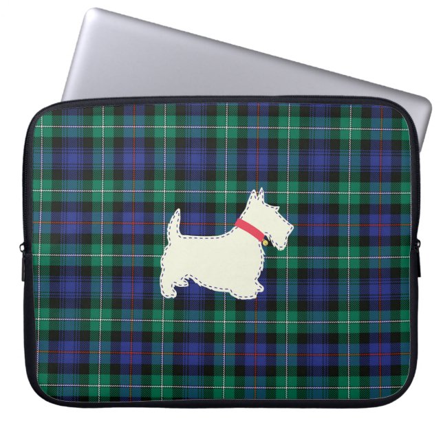 Housse Pour Ordinateur Portable Funda con scotish terrier (Devant)