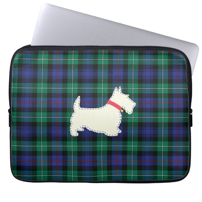 Housse Pour Ordinateur Portable Funda con scotish terrier (Devant)