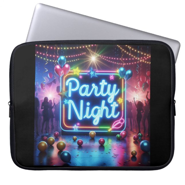 Housse Pour Ordinateur Portable Funda de Portatil Party Night. (Devant)