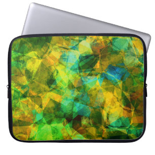 Housse Pour Ordinateur Portable Funky Greens Moderne Conception abstraite