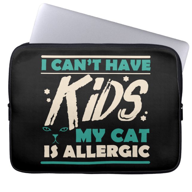 Housse Pour Ordinateur Portable Funny cat (Devant)