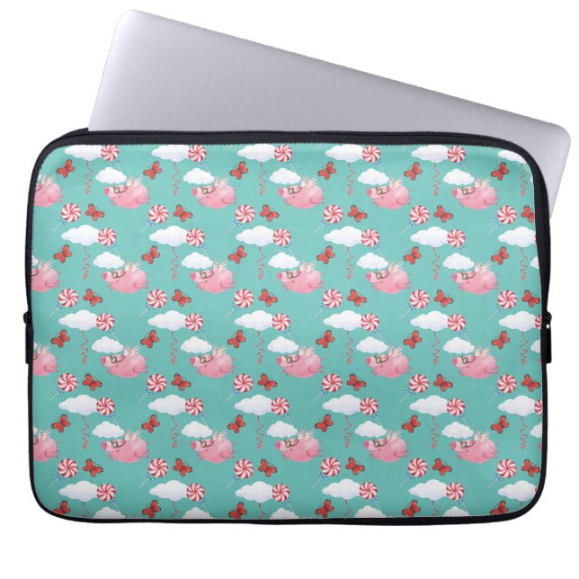 Housse Pour Ordinateur Portable Funny Flying Pig Motif (Devant)