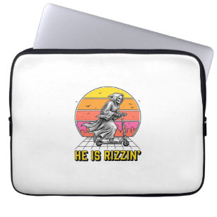 Housse Pour Ordinateur Portable Funny Reaper Scooter Vintage Sunset Shirt Design_1