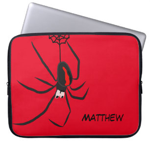 Housse Pour Ordinateur Portable Funny Red Back Spider Spider Nom de l'araignée
