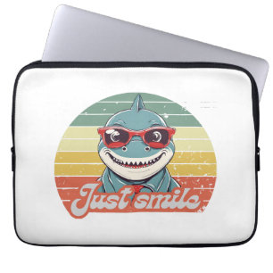 Housse Pour Ordinateur Portable Funny requin invitation vous sourire