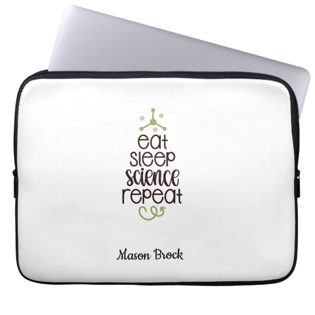 Housse Pour Ordinateur Portable Funny Science Student Cadeau scolaire personnalisé (Devant)