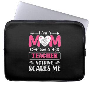 Housse Pour Ordinateur Portable Funny Teacher Maman, Teacher Maman Funny