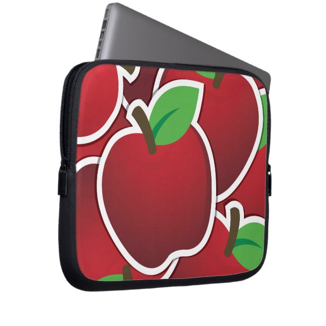 Housse Pour Ordinateur Portable Funy red apples (Devant droit)