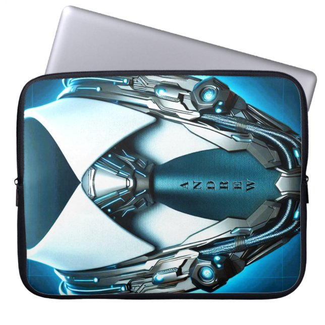 Housse Pour Ordinateur Portable Future Elegance -4D Necktie Neoprène Portable (Devant)