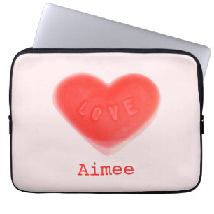 Housse Pour Ordinateur Portable Gaine d'ordinateur portable Sweet Heart Rose "Name